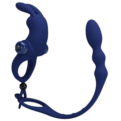 PRETTY LOVE - AYAD KONIJN-VIBRATORRING MET PLUG BLAUW
