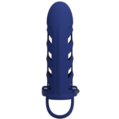 PRETTY LOVE - ALTAF VIBRATORRING MET SILICONENHOES BLAUW