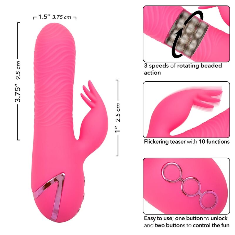 CALEXOTICS - SACRAMENTO SWEETIE KONIJN-VIBRATOR ROZE BY CALIFORNIA DREAMING