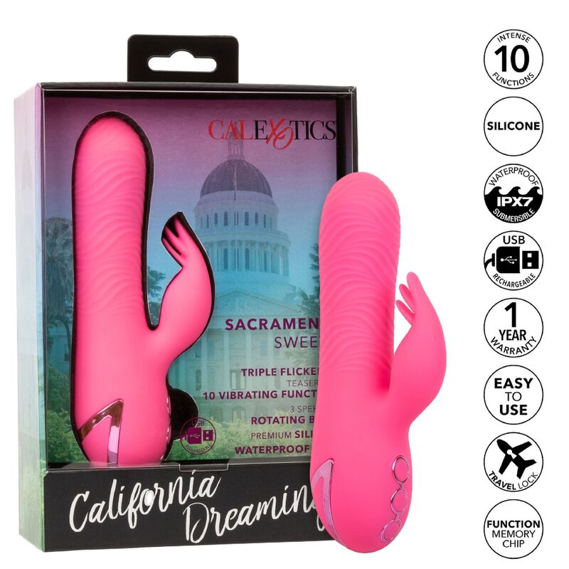 CALEXOTICS - SACRAMENTO SWEETIE KONIJN-VIBRATOR ROZE BY CALIFORNIA DREAMING