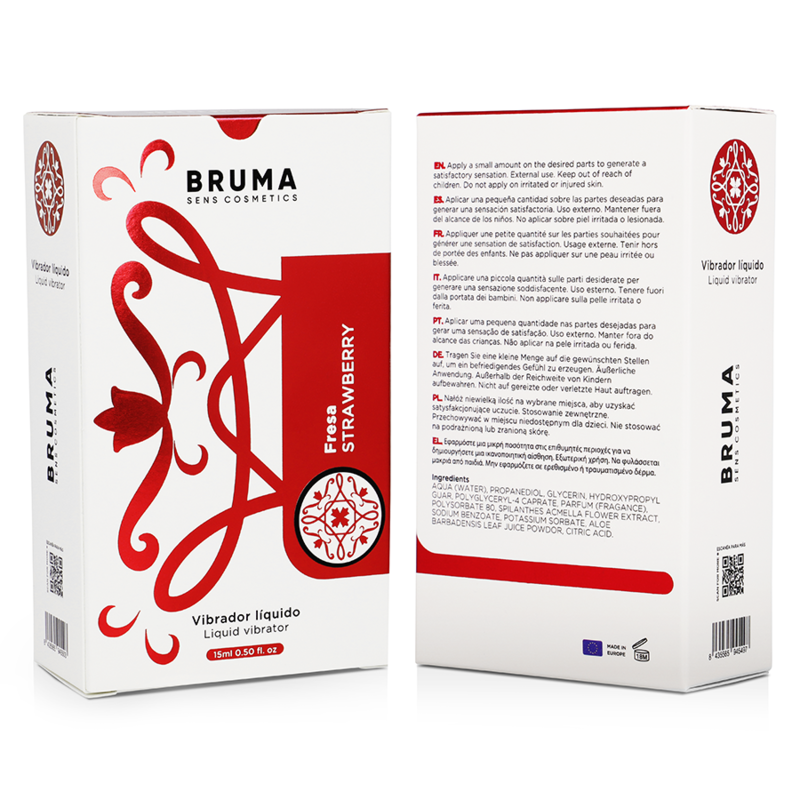 BRUMA - VLOEIBARE VIBRATOR ULTRA GLIJDEND AARDBEI 15 ML