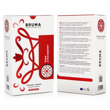 BRUMA - VLOEIBARE VIBRATOR ULTRA GLIJDEND AARDBEI 15 ML