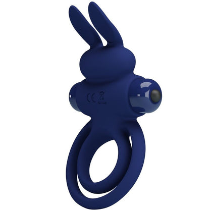 PRETTY LOVE - DAREY DUBBEL TRILLENDE RING KONIJN BLAUW