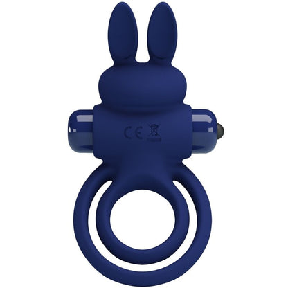 PRETTY LOVE - DAREY DUBBEL TRILLENDE RING KONIJN BLAUW