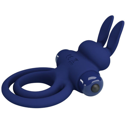 PRETTY LOVE - DAREY DUBBEL TRILLENDE RING KONIJN BLAUW