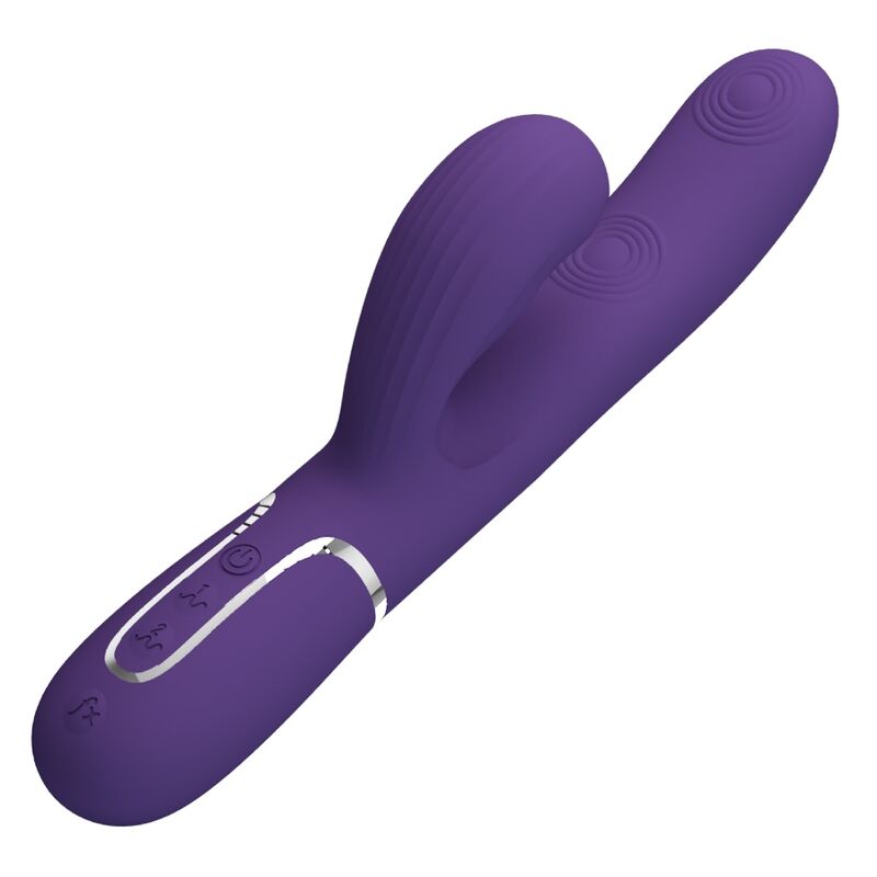 PRETTY LOVE - PERLITA G-SPOT-Vibrator 3-in-1 multifunctioneel paars