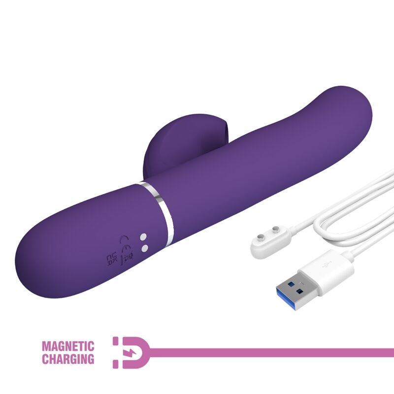 PRETTY LOVE - PERLITA G-SPOT-Vibrator 3-in-1 multifunctioneel paars