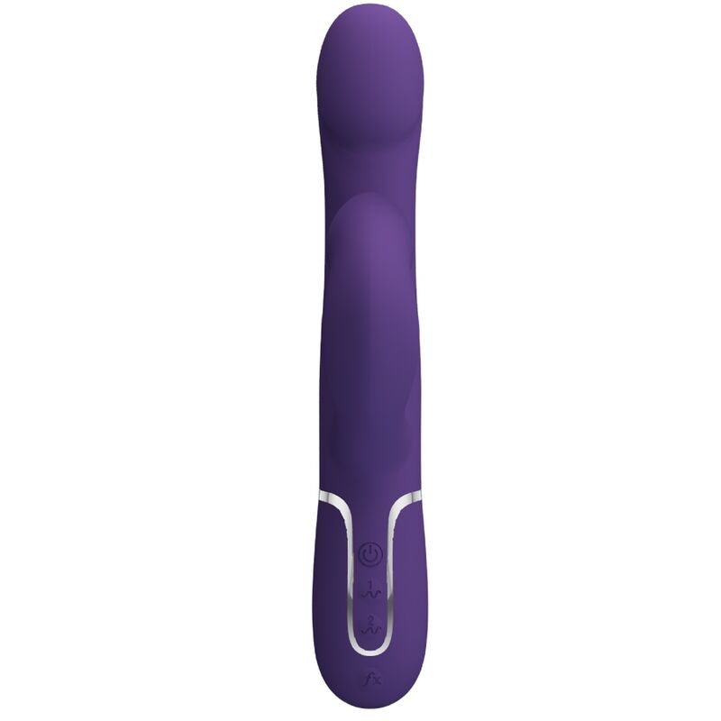 PRETTY LOVE - ZALIN konijnenvibrator met parels 4-in-1 paars