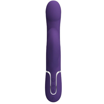 PRETTY LOVE - ZALIN konijnenvibrator met parels 4-in-1 paars