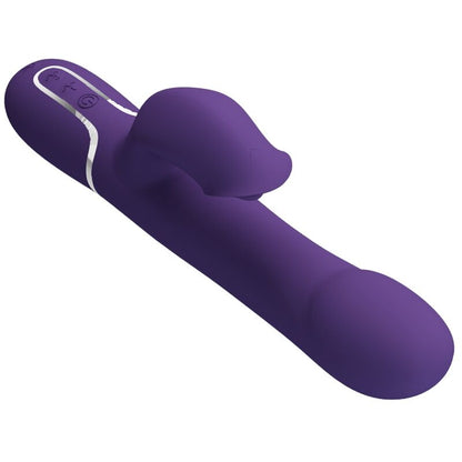 PRETTY LOVE - ZALIN konijnenvibrator met parels 4-in-1 paars