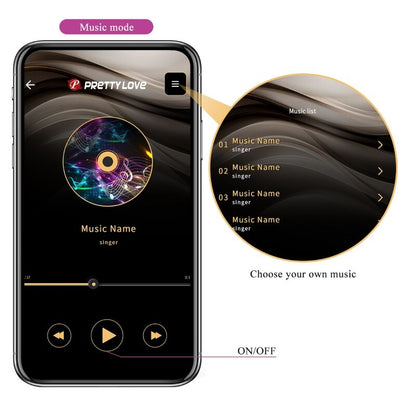 PRETTY LOVE - HECTOR elektroshockvibrator met gratis app violet