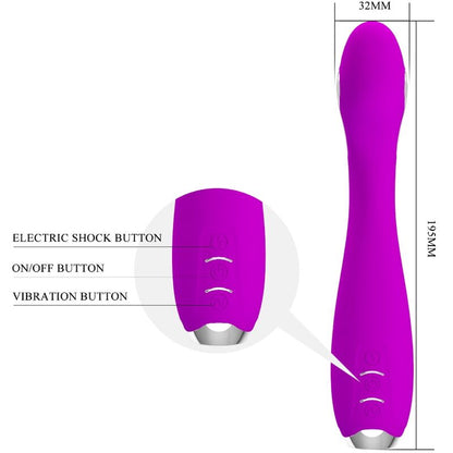 PRETTY LOVE - HECTOR elektroshockvibrator met gratis app violet