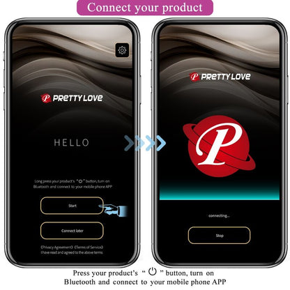 PRETTY LOVE - HECTOR elektroshockvibrator met gratis app violet