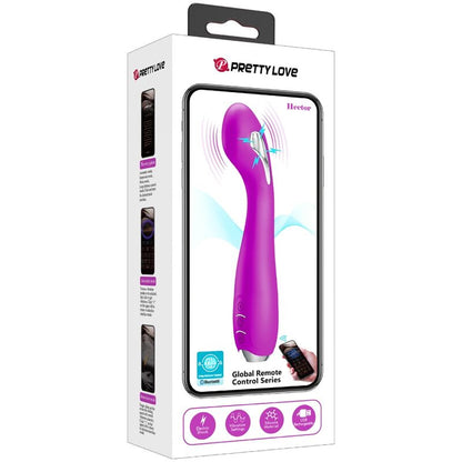 PRETTY LOVE - HECTOR elektroshockvibrator met gratis app violet