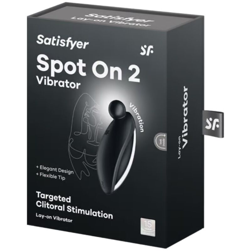 SATISFYER - SPOT ON 2 OPLEGBARE VIBRATOR ZWART