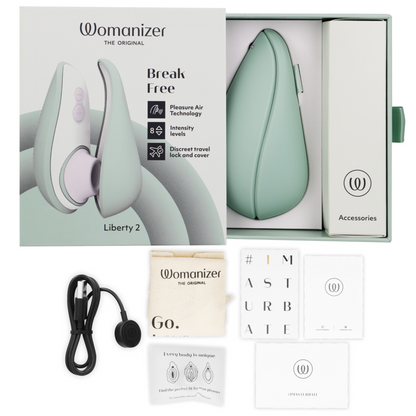 WOMANIZER - LIBERTY 2 clitorisstimulator & zuigfunctie lichtgroen