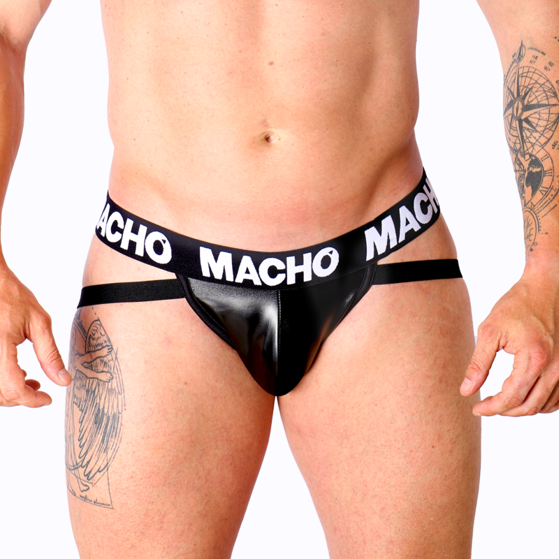 MACHO - MX25NC JOCK ZWART LEER L