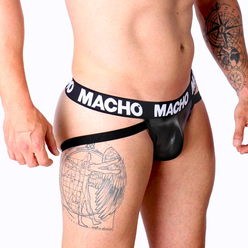 MACHO - MX25NC JOCK ZWART LEER L