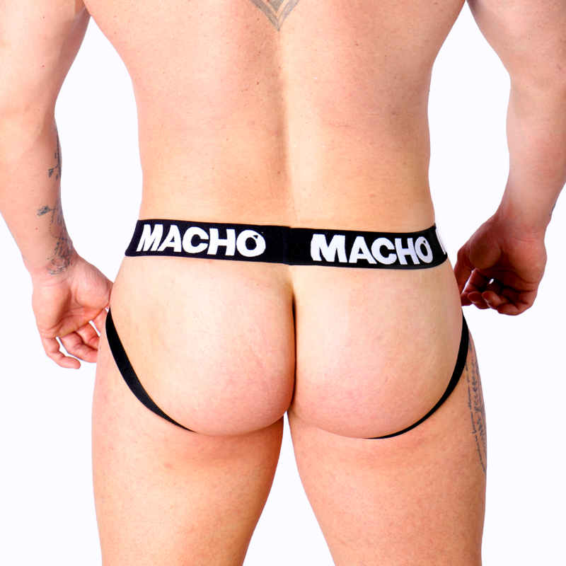 MACHO - MX25NC JOCK ZWART LEER L