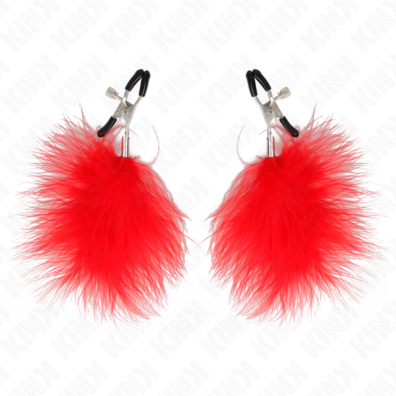 KINK - TEPELKLEM MET VEER ROOD 7 CM