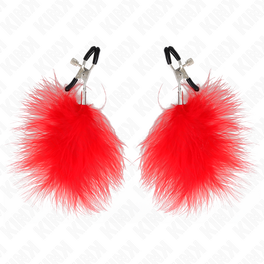 KINK - TEPELKLEM MET VEER ROOD 7 CM