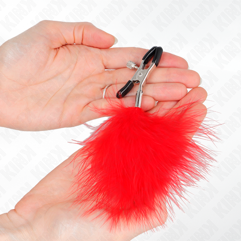 KINK - TEPELKLEM MET VEER ROOD 7 CM
