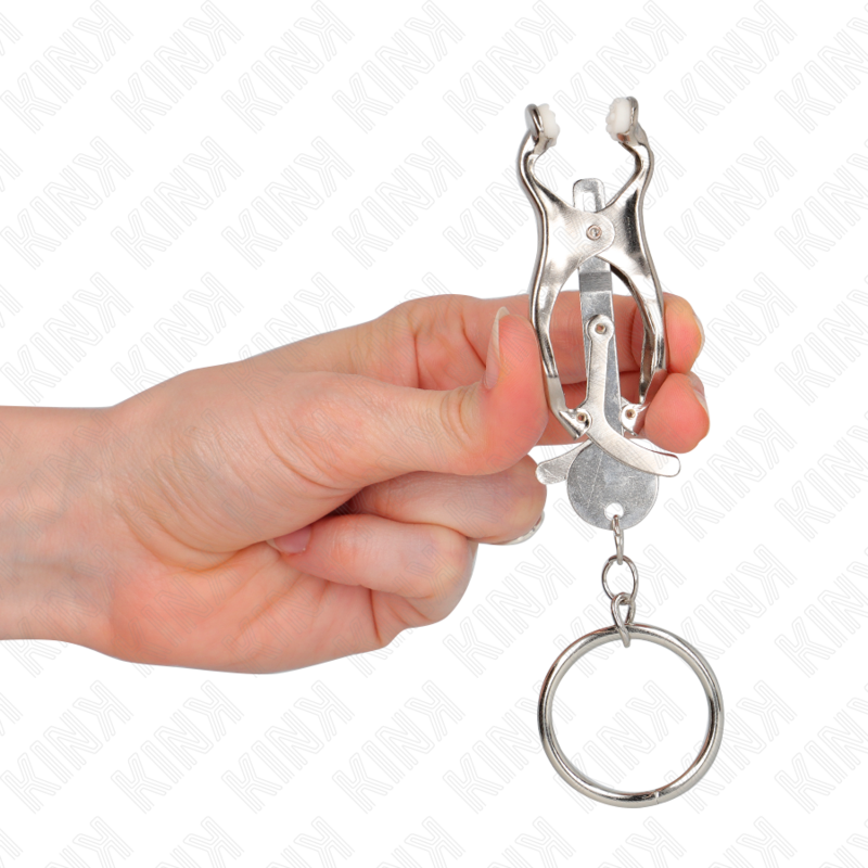 KINK - O-RING JAPANSE KLAVERVORMIGE TEPELKLEMMEN ZILVER