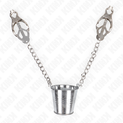KINK - TEPELKLEMMEN MET EEN KUPJE ZILVER