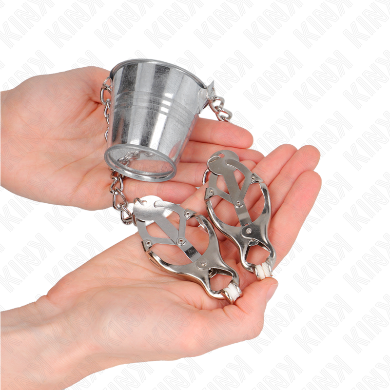KINK - TEPELKLEMMEN MET EEN KUPJE ZILVER