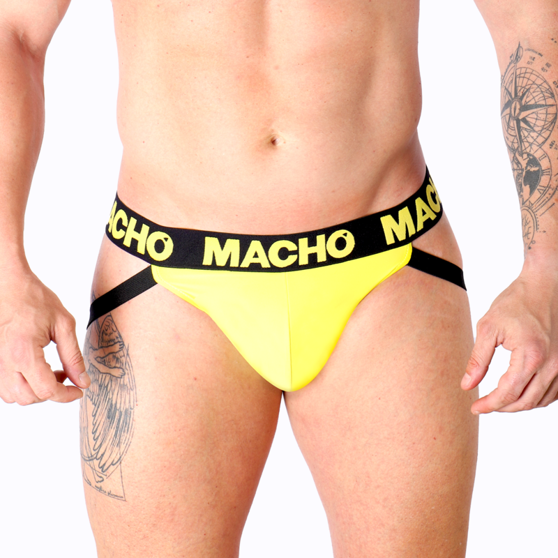 MACHO - MX25A JOCK LYCRA GEEL XL