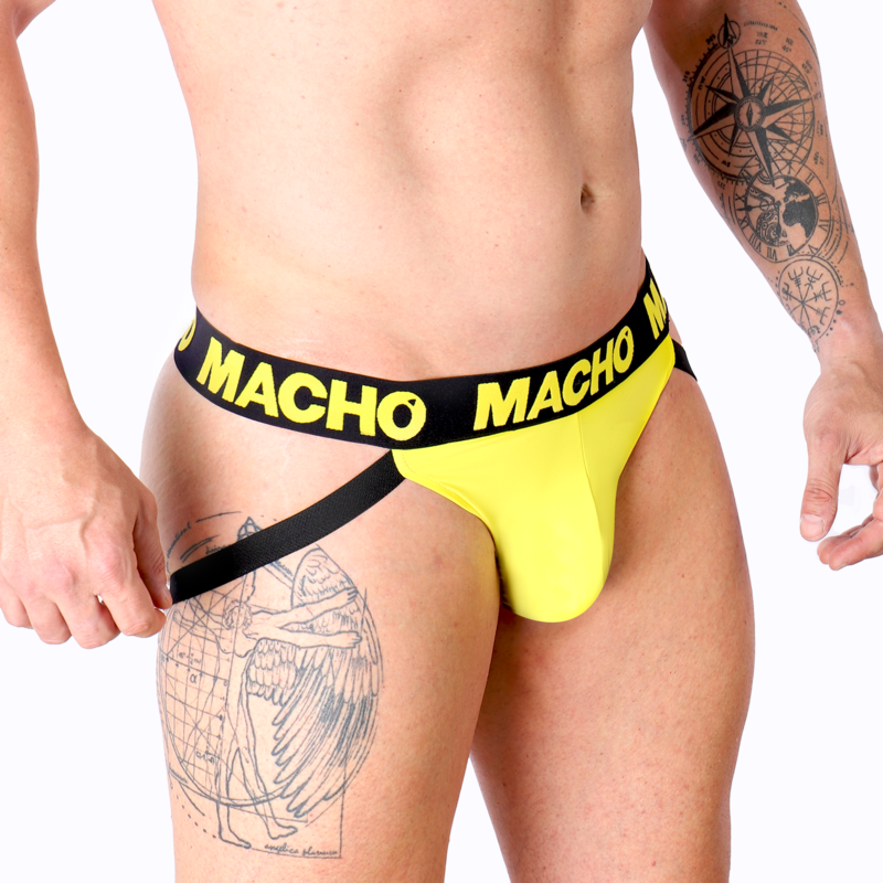 MACHO - MX25A JOCK LYCRA GEEL XL