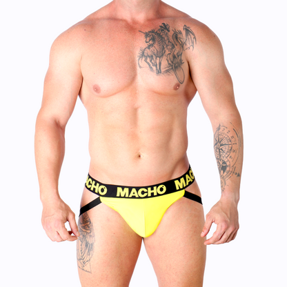 MACHO - MX25A JOCK LYCRA GEEL XL