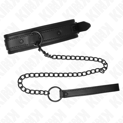 KINK - Neopreen bondagehalsband model 2 met riem 78 CM, verstelbaar, 37.5 X 49.5 CM