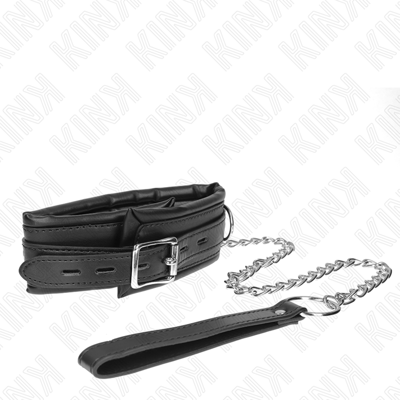 KINK - ZWARE HALSBAND MET RIEM 65 CM MODEL 4 VERSTELBAAR 36.5-50 CM