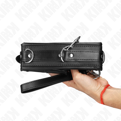 KINK - ZWARE HALSBAND MET RIEM 65 CM MODEL 4 VERSTELBAAR 36.5-50 CM