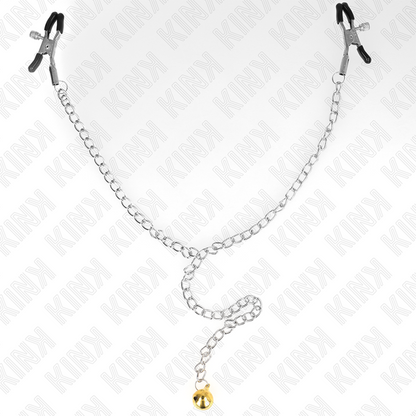 KINK - kettingtepelklemmen met belletje 30 CM