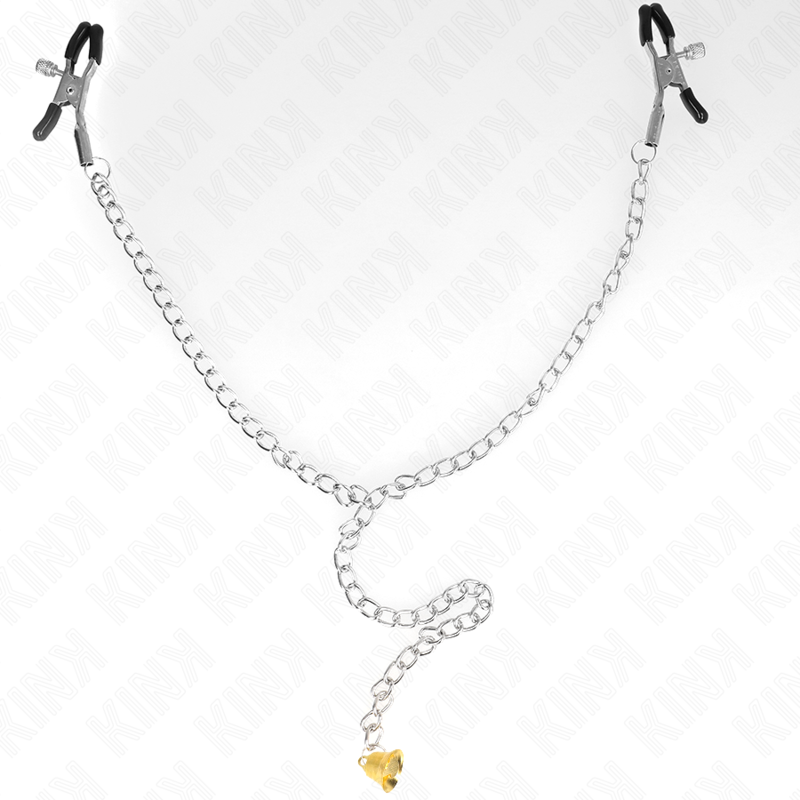 KINK - kettingtepelklemmen met hoornhanger 30 CM