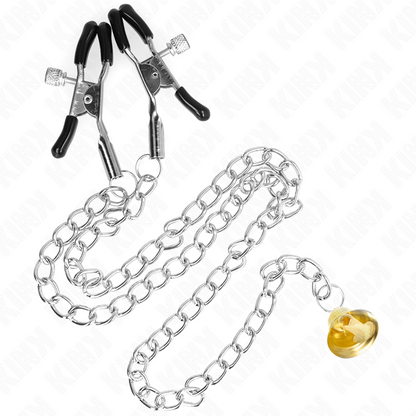 KINK - kettingtepelklemmen met hoornhanger 30 CM