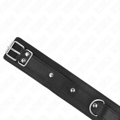 KINK - Halsband met riem 65 cm, 1 ring, verstelbaar 38-49 cm x 5 cm