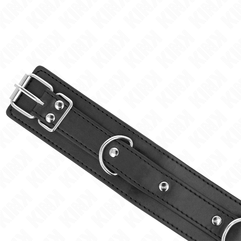 KINK - HALSKETTING MET LIJN 65 CM, 3 RINGEN, MODEL 1, VERSTELBAAR 38-49 CM X 5 CM