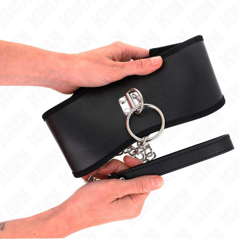 KINK - HALSBAND 65 CM MET BREDE BAND VERSTELBAAR 40-55 CM X 10 CM