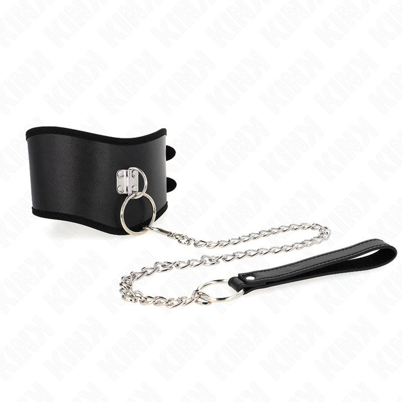 KINK - HALSBAND 65 CM MET BREDE BAND VERSTELBAAR 40-55 CM X 10 CM