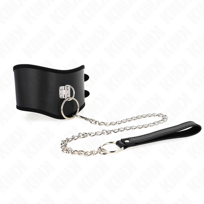 KINK - HALSBAND 65 CM MET BREDE BAND VERSTELBAAR 40-55 CM X 10 CM