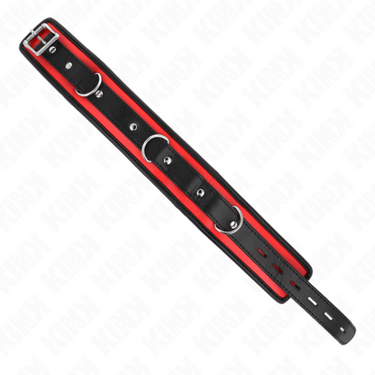 KINK - Zware halsband met riem 65 CM, model 2, verstelbaar 36.5-50 CM