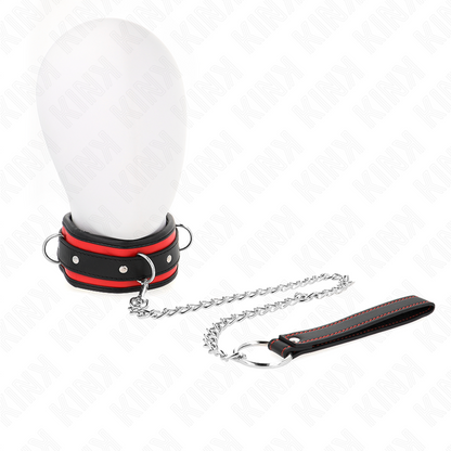 KINK - Zware halsband met riem 65 CM, model 2, verstelbaar 36.5-50 CM