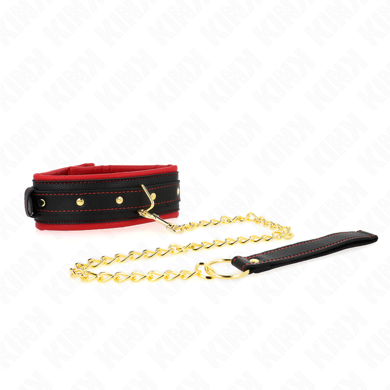 KINK - HALSBAND MET EENVOUDIGE STOFFEN LIJN, VERSTELBAAR 33-48 CM X 5.7 CM