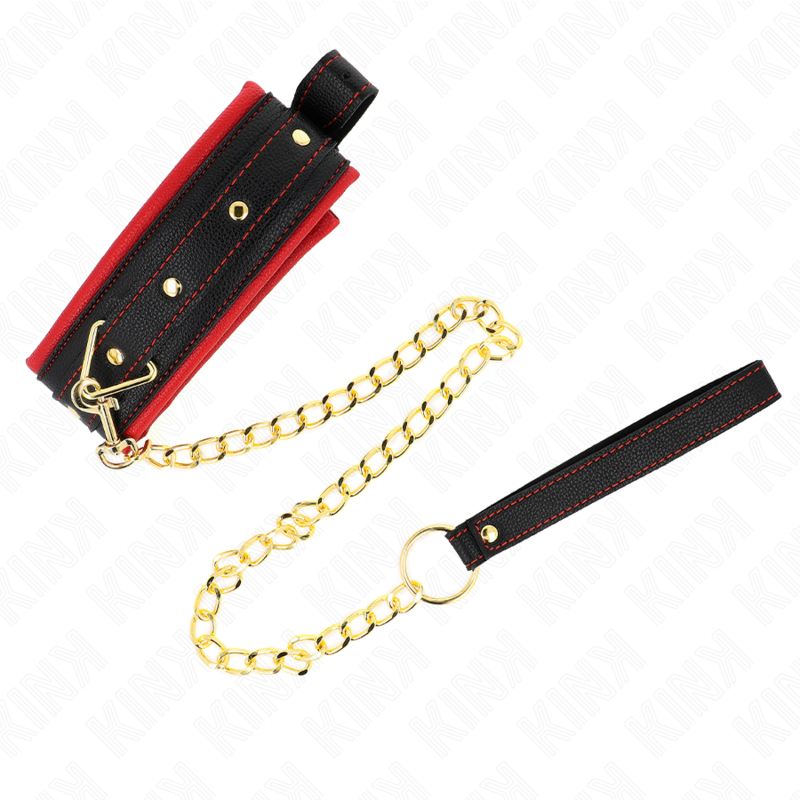 KINK - HALSBAND MET EENVOUDIGE STOFFEN LIJN, VERSTELBAAR 33-48 CM X 5.7 CM
