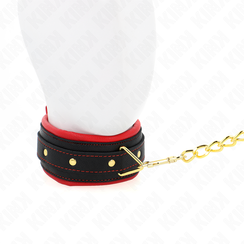 KINK - HALSBAND MET EENVOUDIGE STOFFEN LIJN, VERSTELBAAR 33-48 CM X 5.7 CM