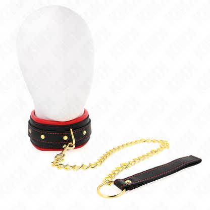 KINK - HALSBAND MET EENVOUDIGE STOFFEN LIJN, VERSTELBAAR 33-48 CM X 5.7 CM