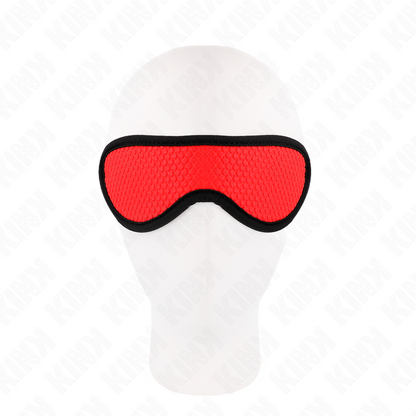 KINK - VERBAND MET SCHUBBENTEXTUUR EN ROOD AFGEWERKTE RAND 20 x 7 CM